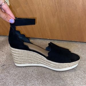 Black Women’s Wedges. Size 7